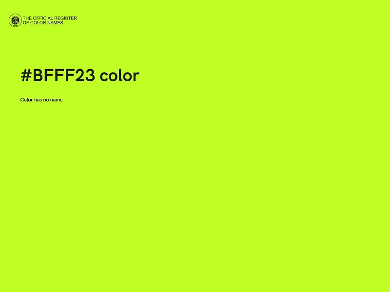 #BFFF23 color image