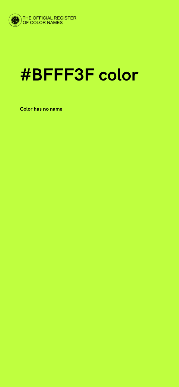 #BFFF3F color image