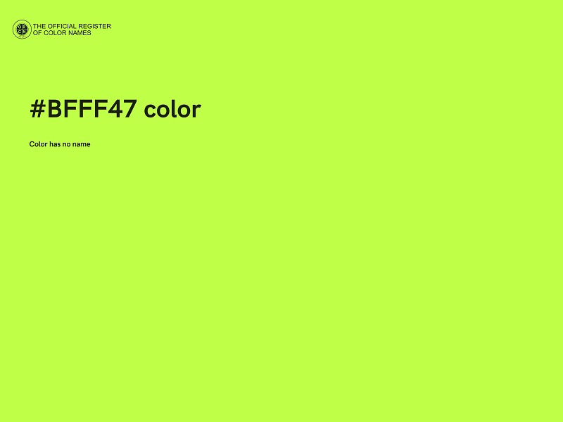 #BFFF47 color image