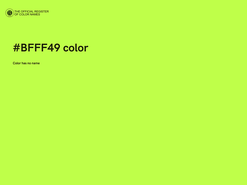 #BFFF49 color image