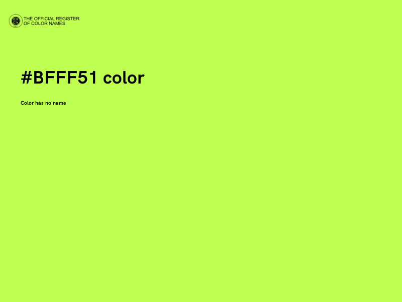 #BFFF51 color image