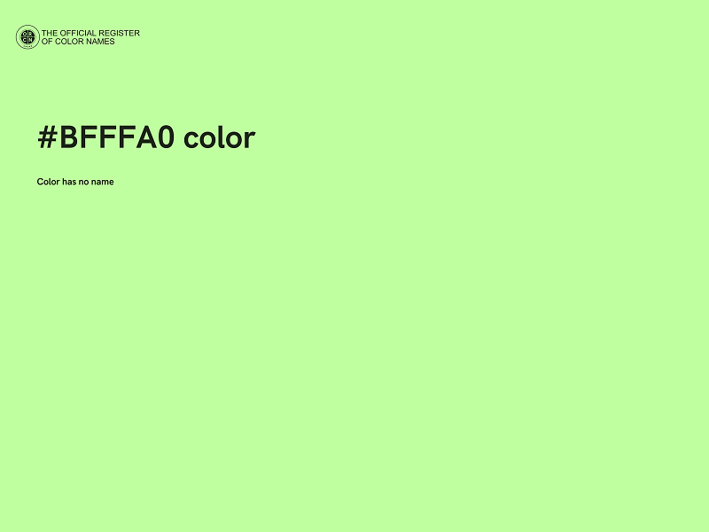 #BFFFA0 color image
