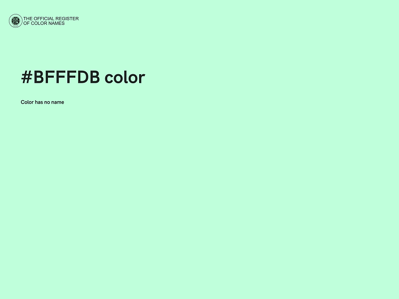 #BFFFDB color image