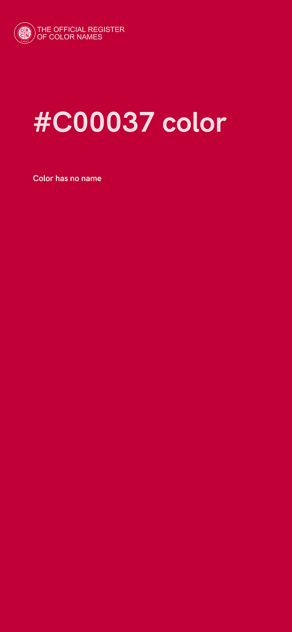#C00037 color image
