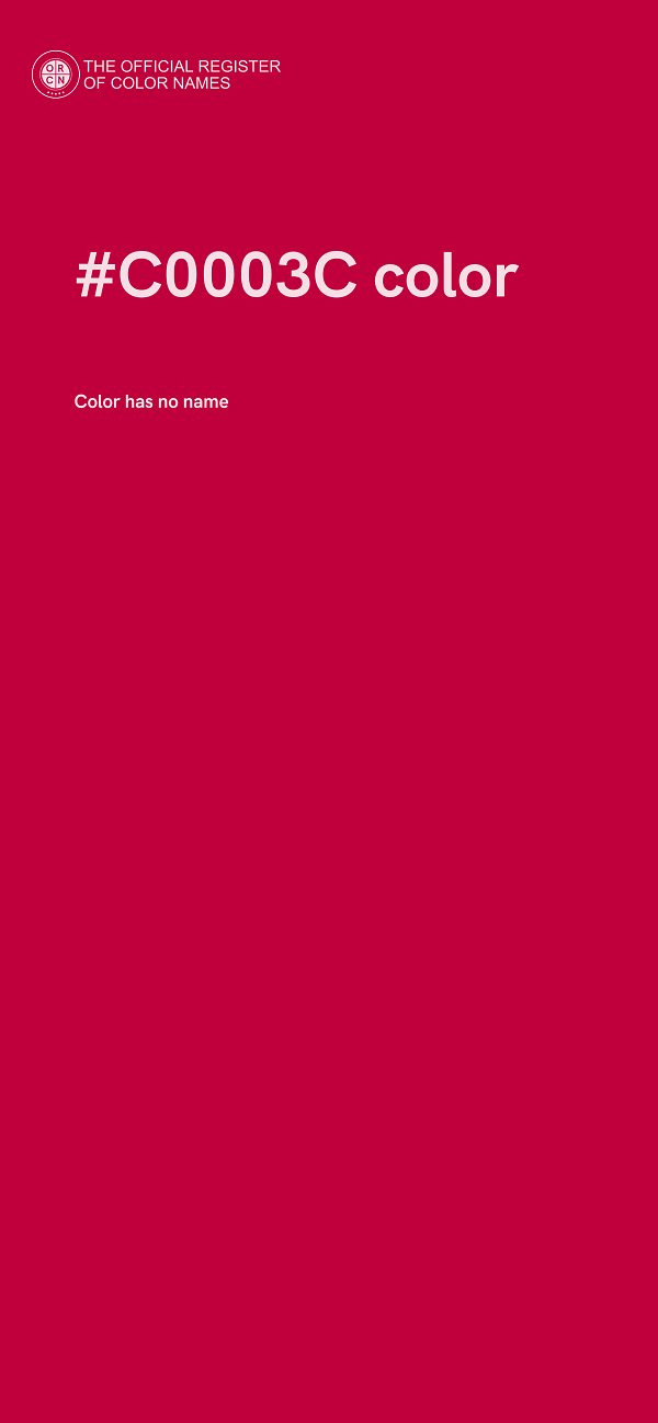 #C0003C color image