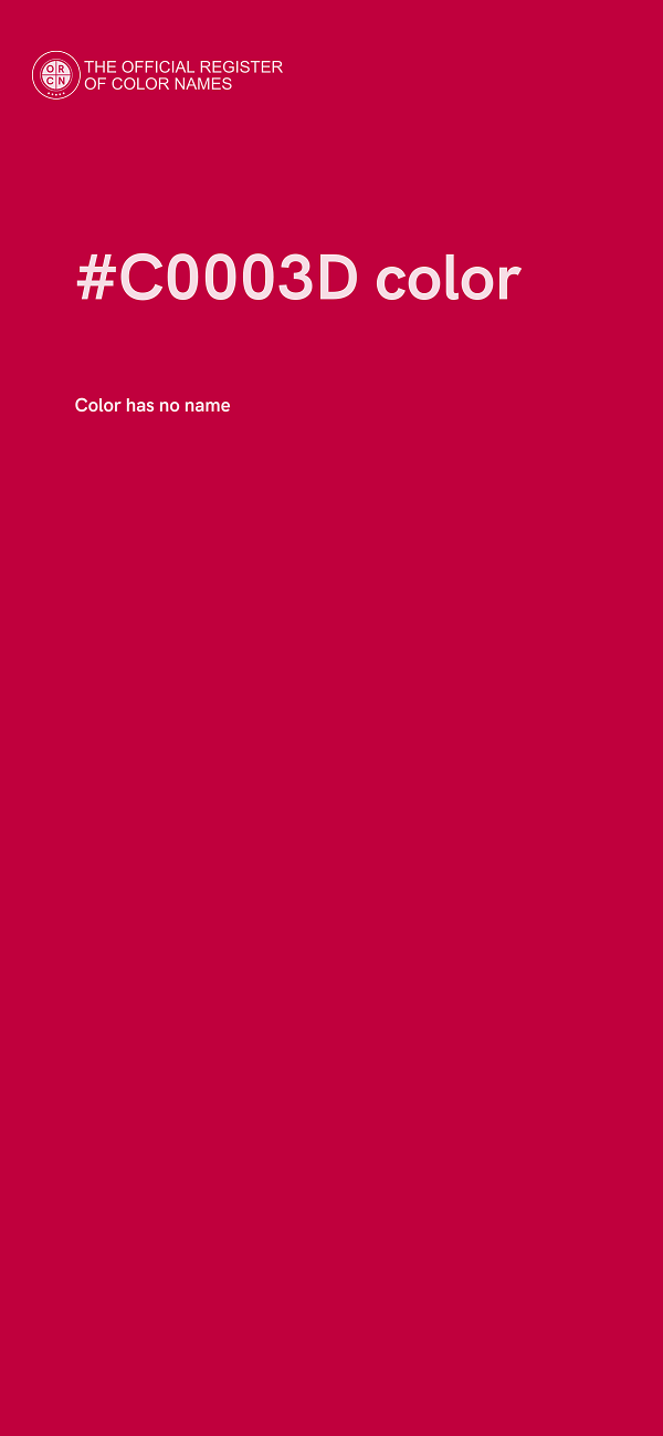 #C0003D color image