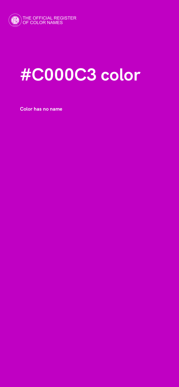 #C000C3 color image