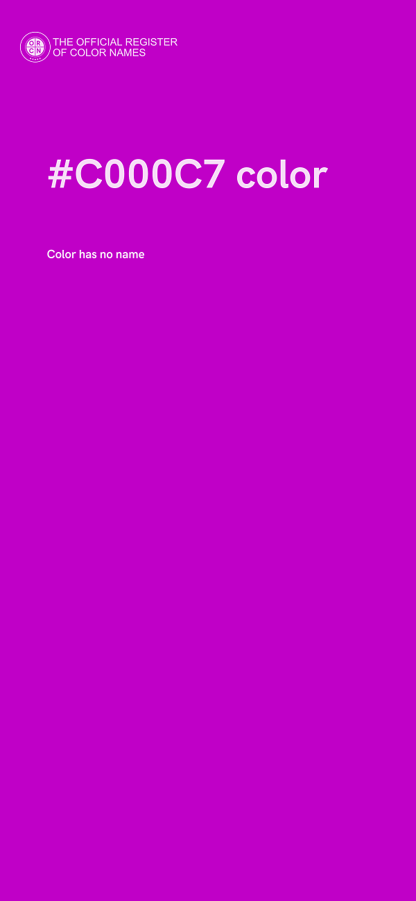 #C000C7 color image
