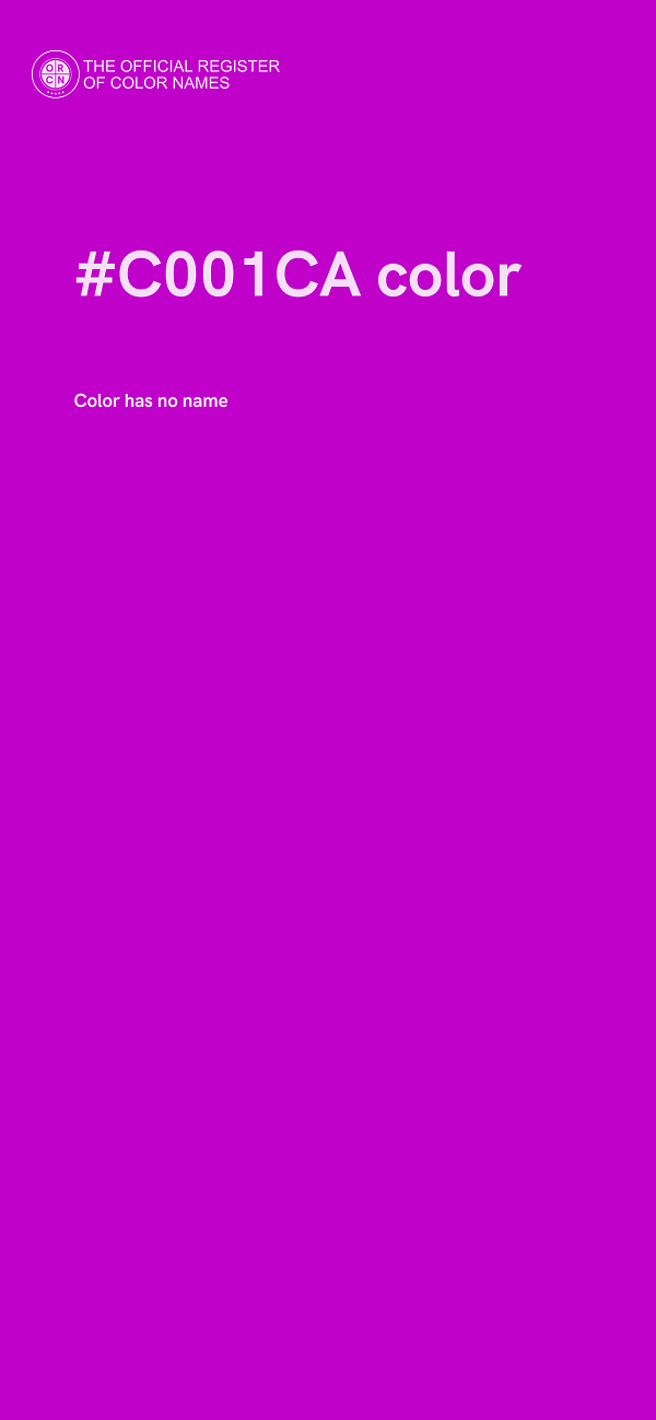 #C001CA color image