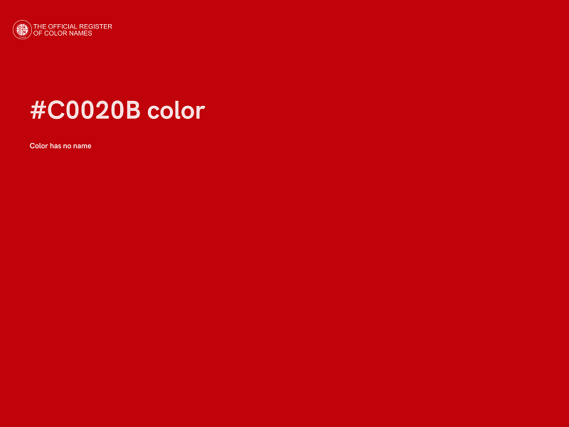 #C0020B color image
