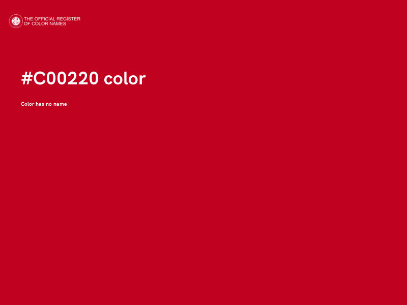 #C00220 color image