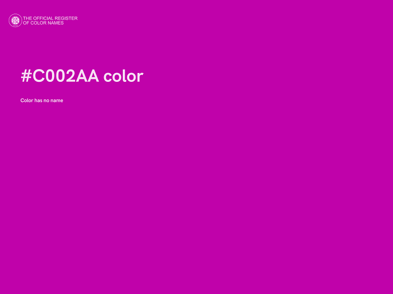 #C002AA color image