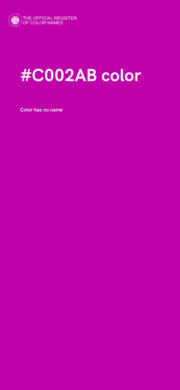 #C002AB color image