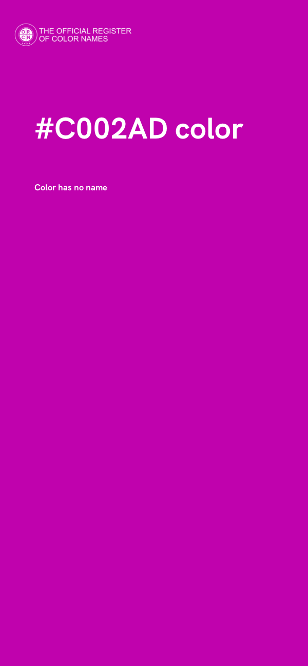 #C002AD color image