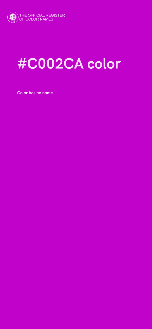 #C002CA color image