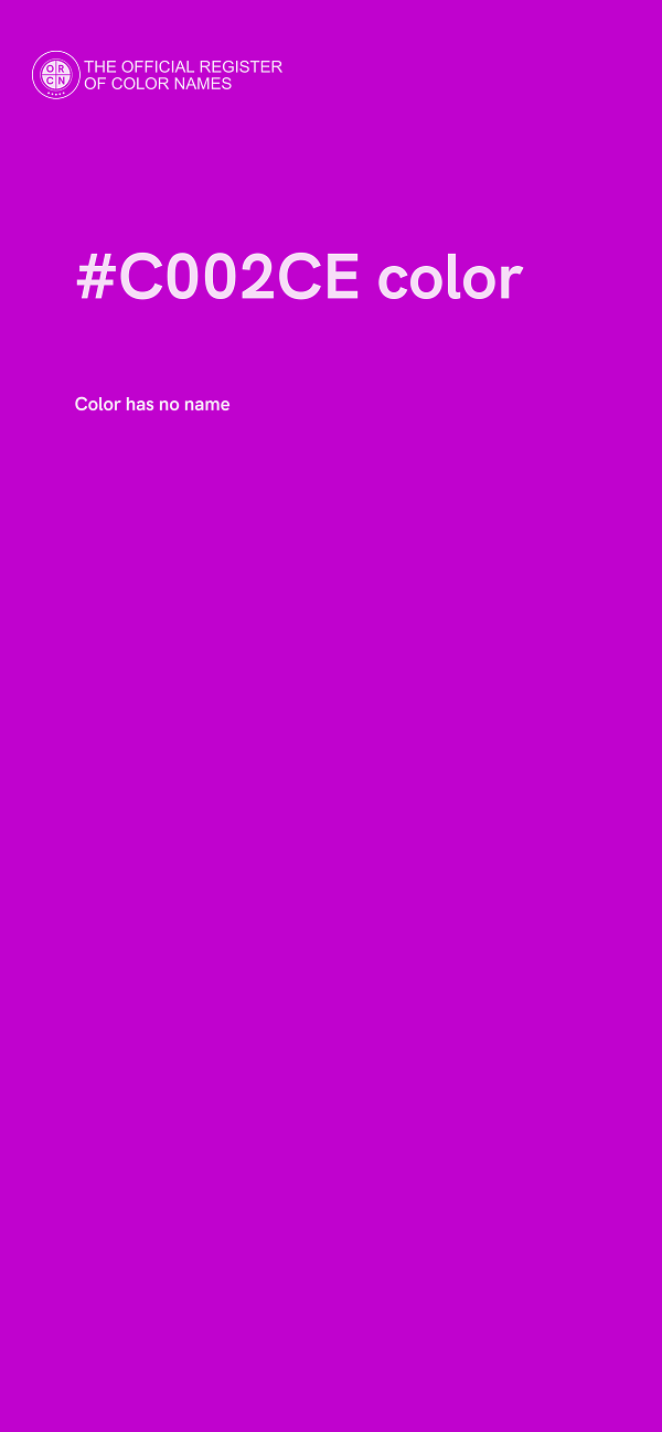 #C002CE color image