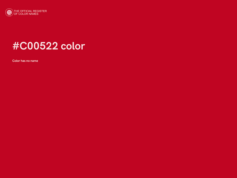 #C00522 color image