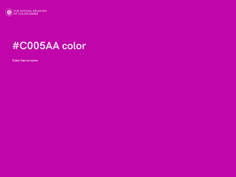 #C005AA color image