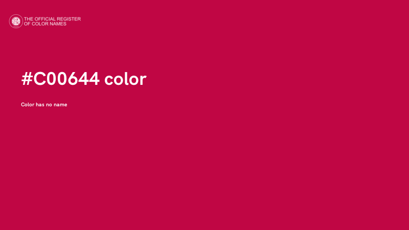 #C00644 color image