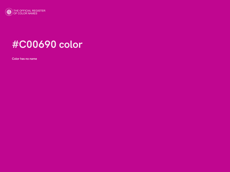 #C00690 color image