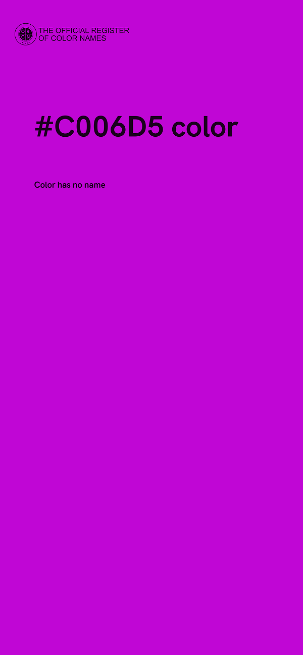 #C006D5 color image
