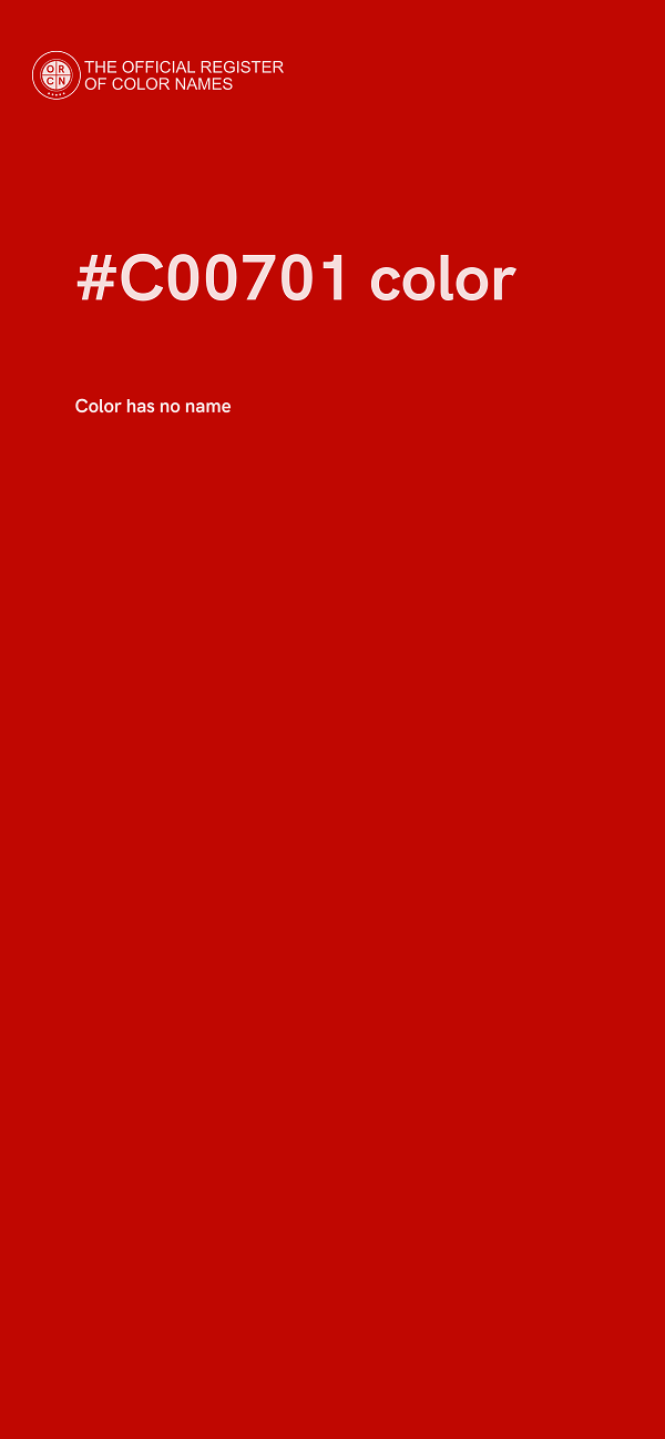 #C00701 color image