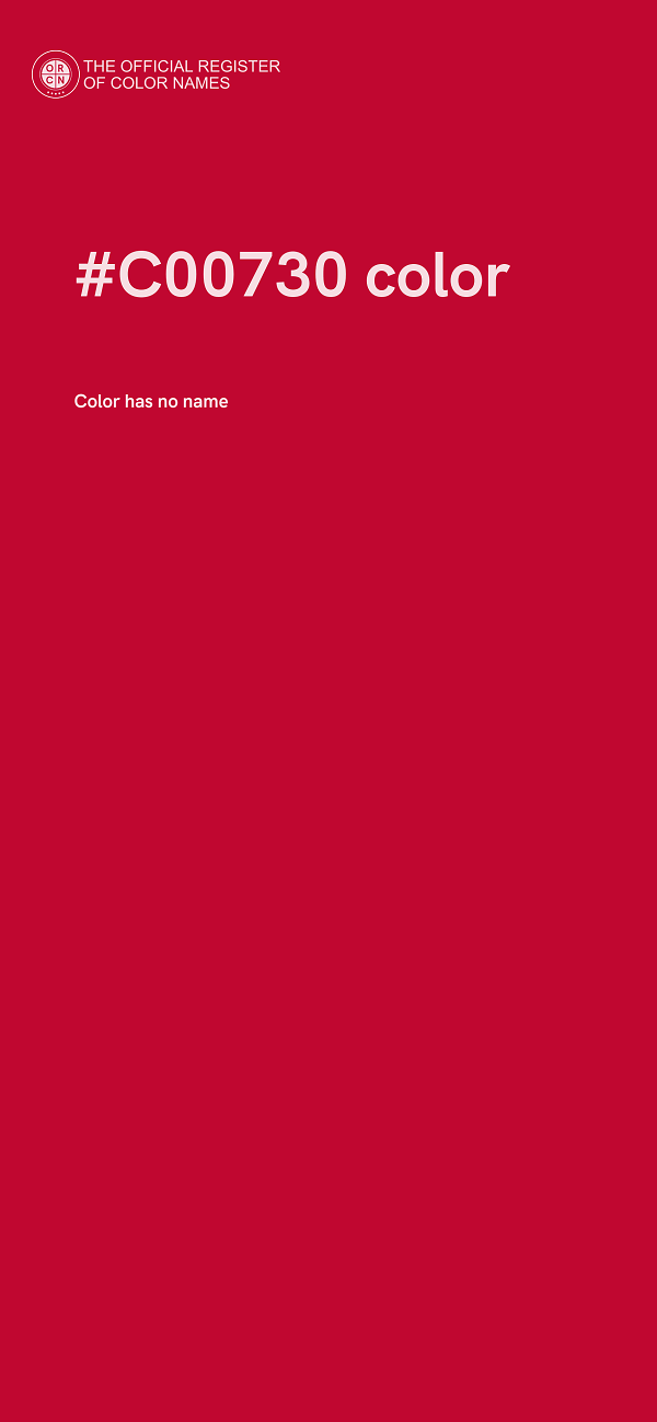 #C00730 color image