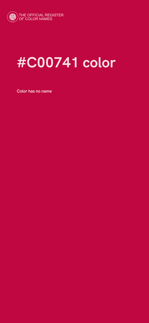 #C00741 color image