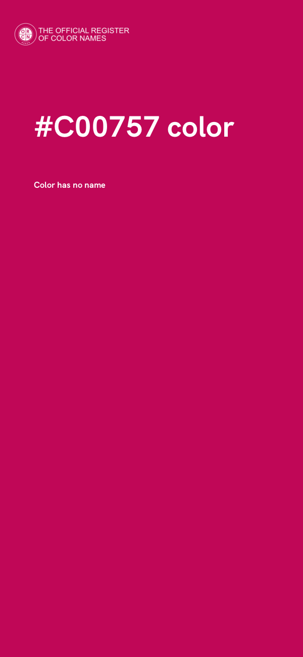 #C00757 color image