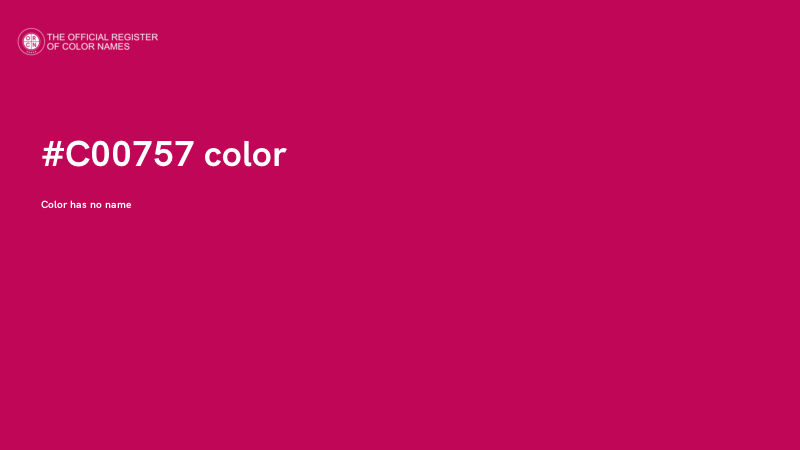 #C00757 color image