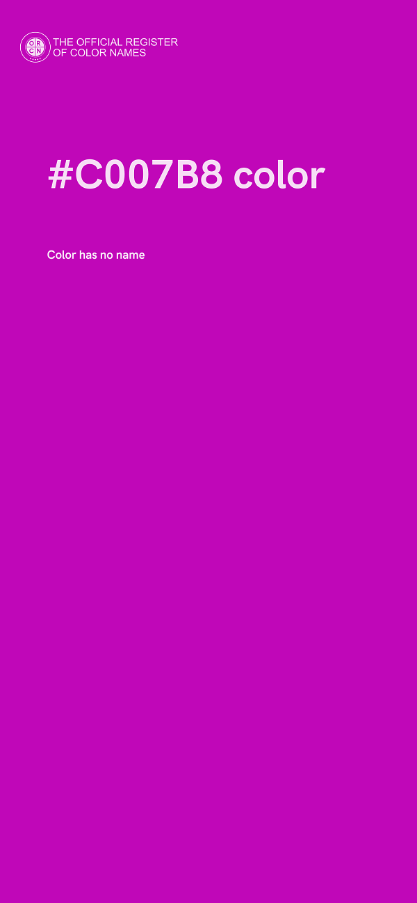 #C007B8 color image