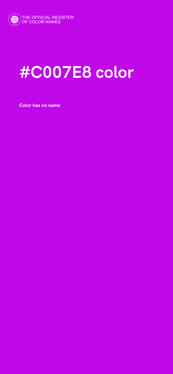 #C007E8 color image