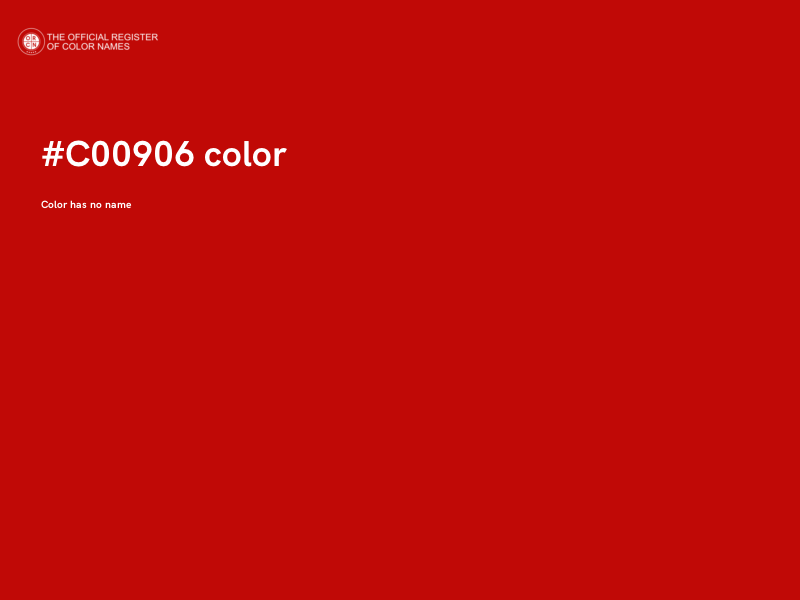 #C00906 color image