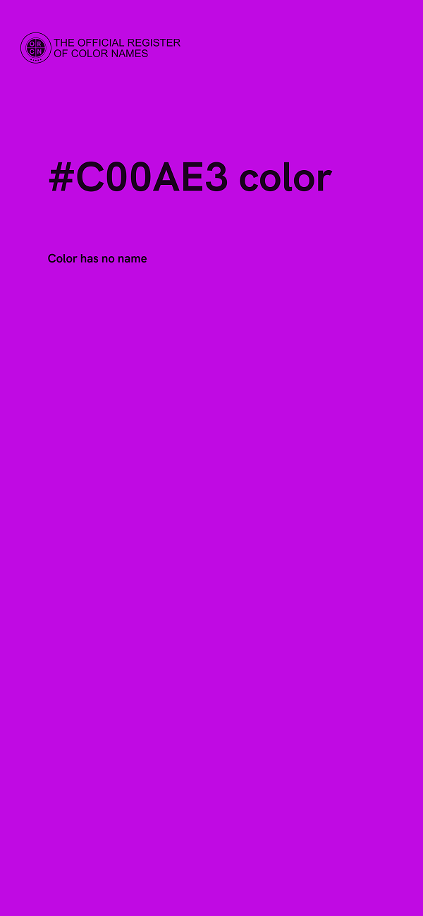 #C00AE3 color image