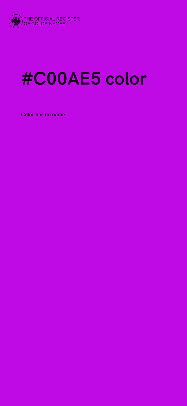 #C00AE5 color image