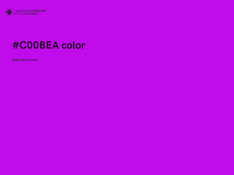 #C00BEA color image