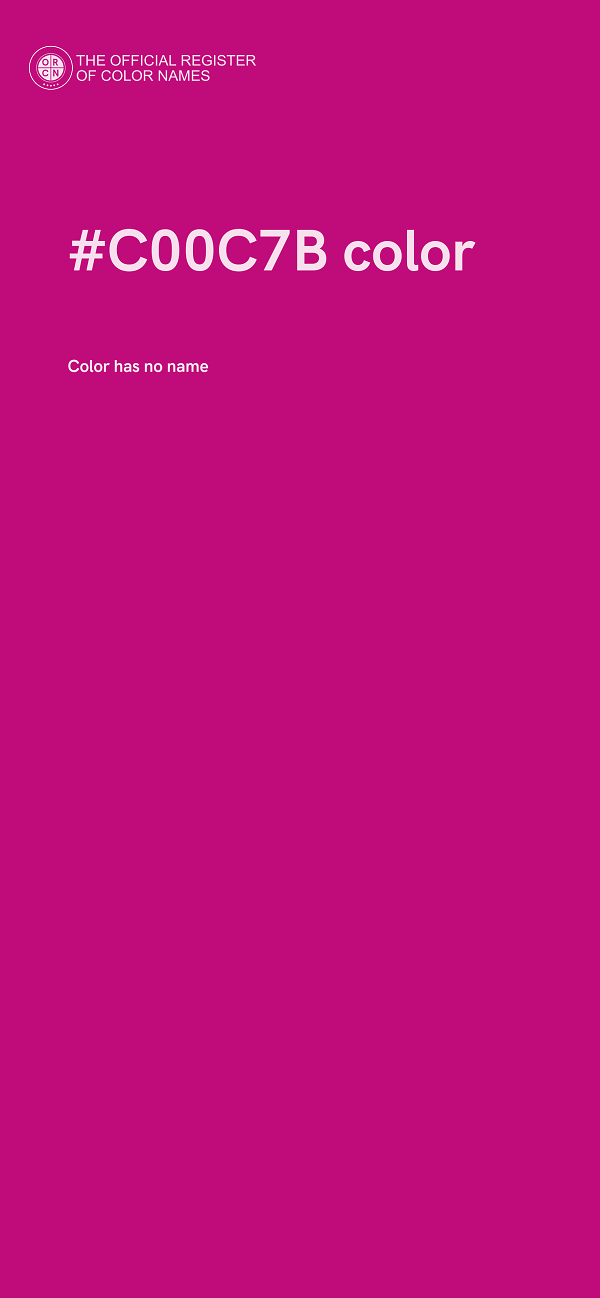 #C00C7B color image