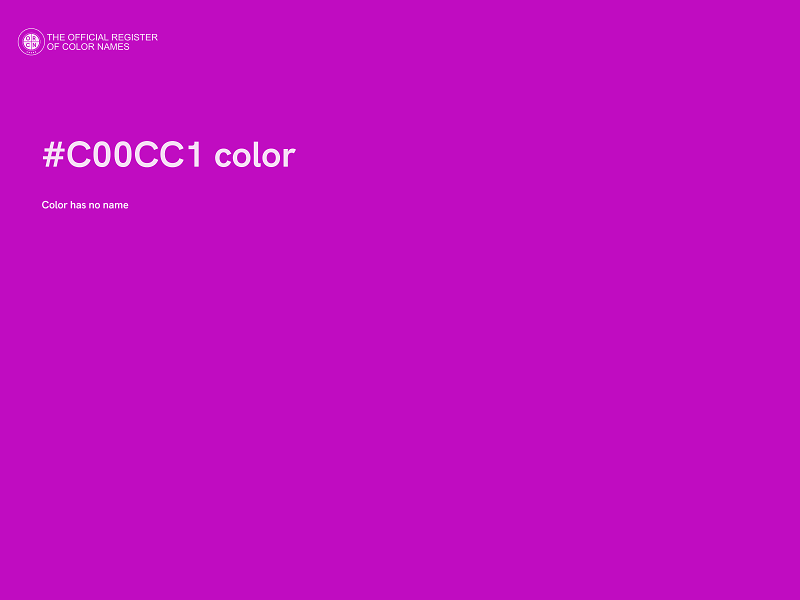 #C00CC1 color image