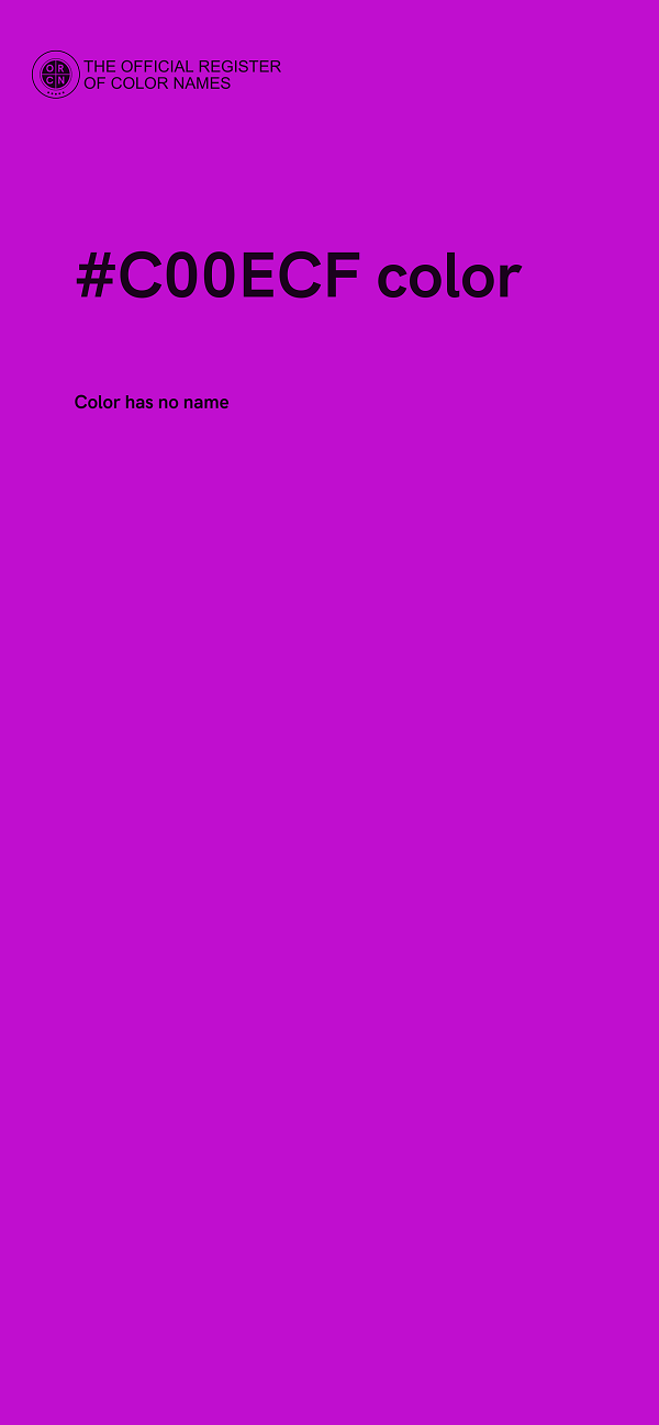 #C00ECF color image