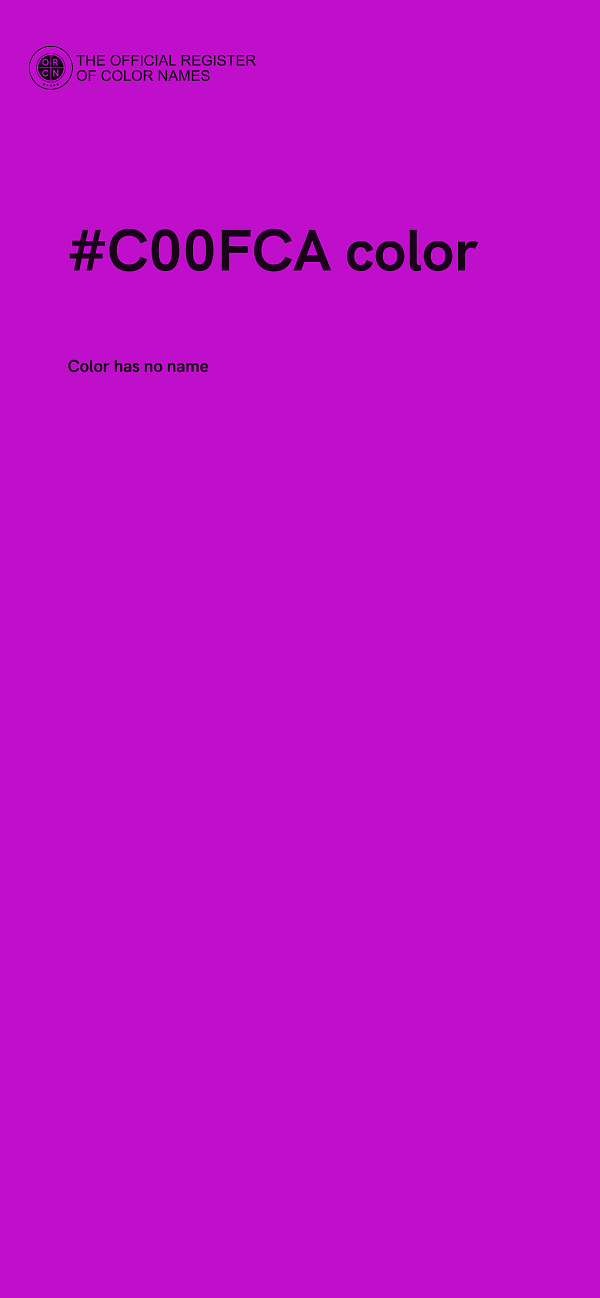 #C00FCA color image
