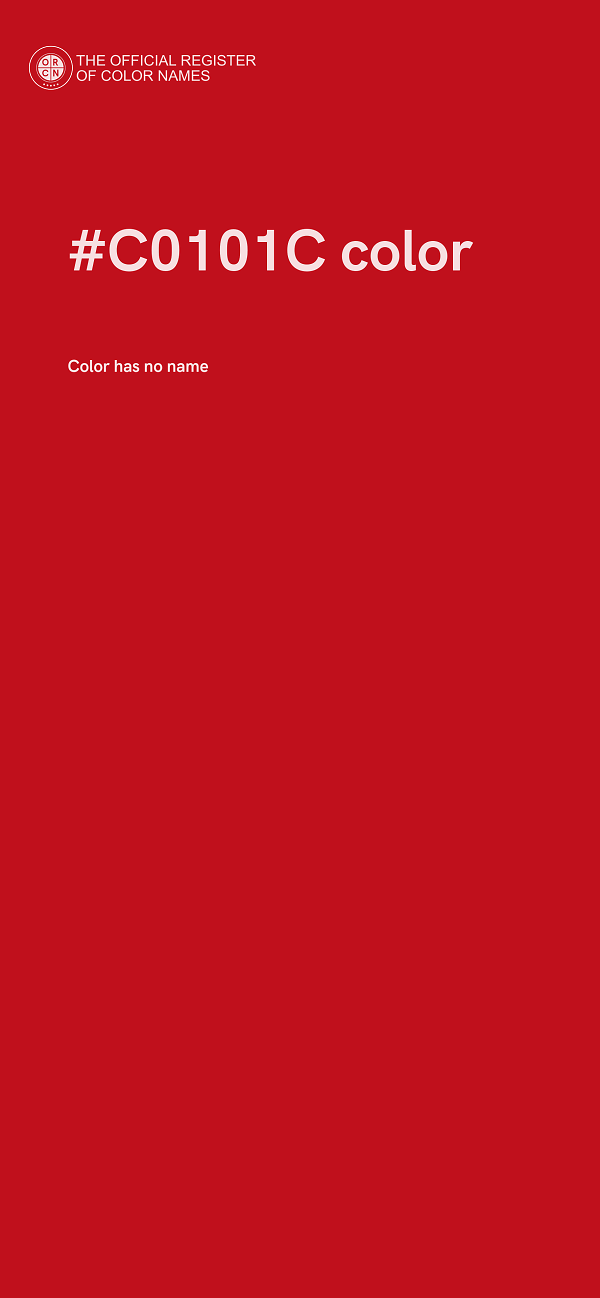 #C0101C color image