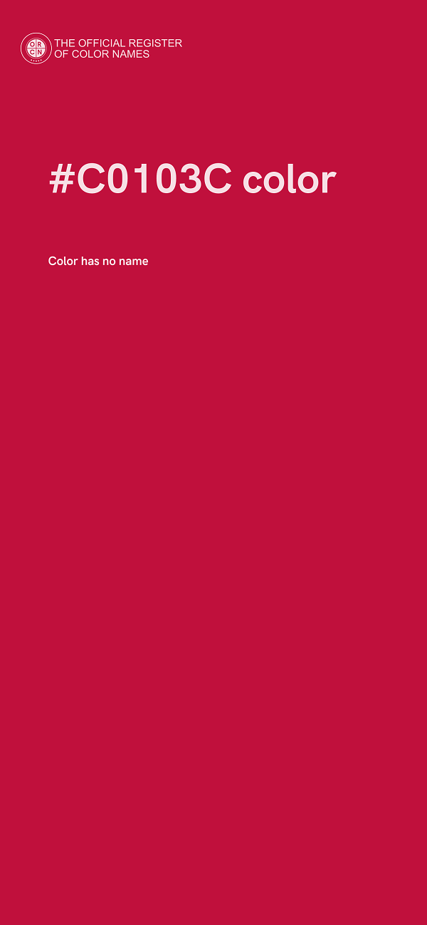 #C0103C color image