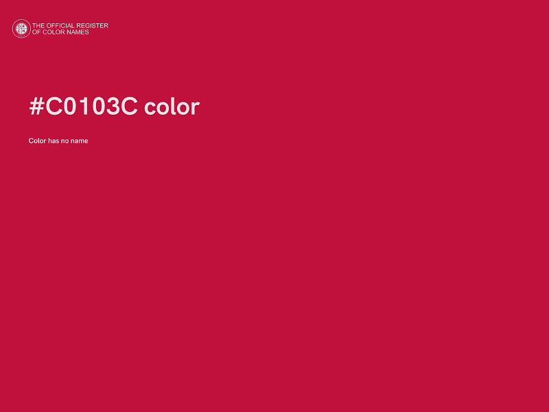 #C0103C color image
