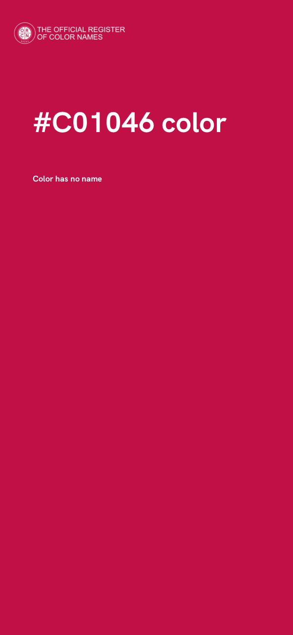#C01046 color image