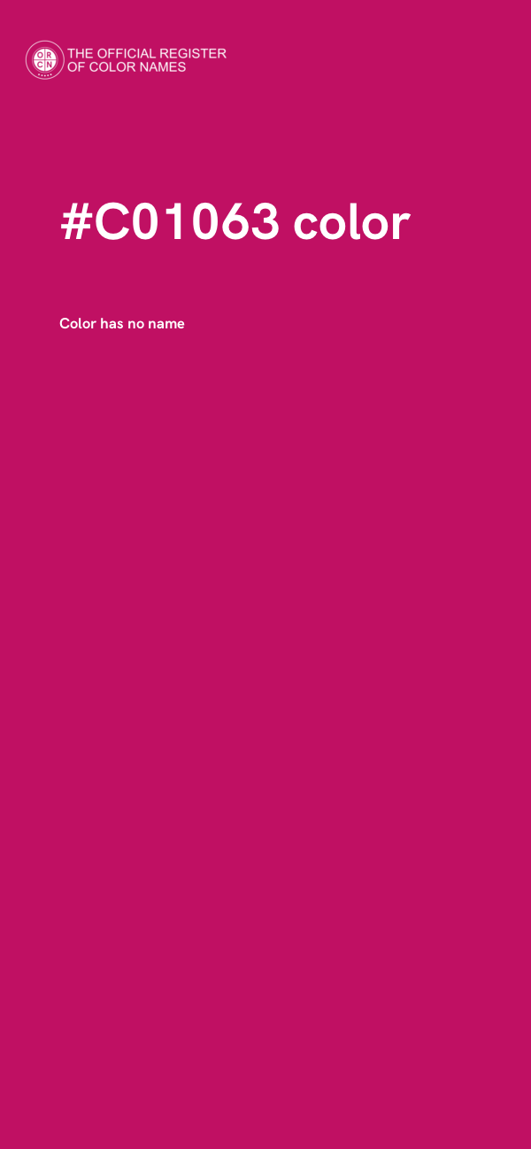 #C01063 color image