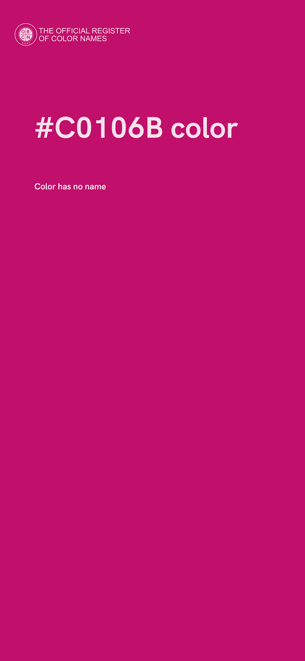 #C0106B color image
