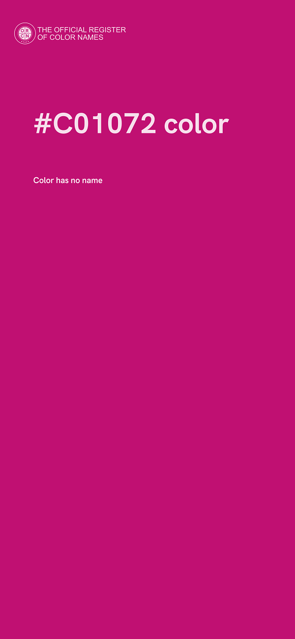 #C01072 color image