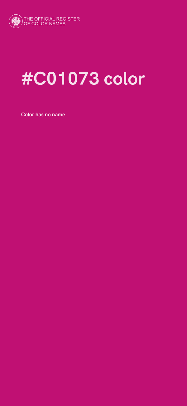 #C01073 color image