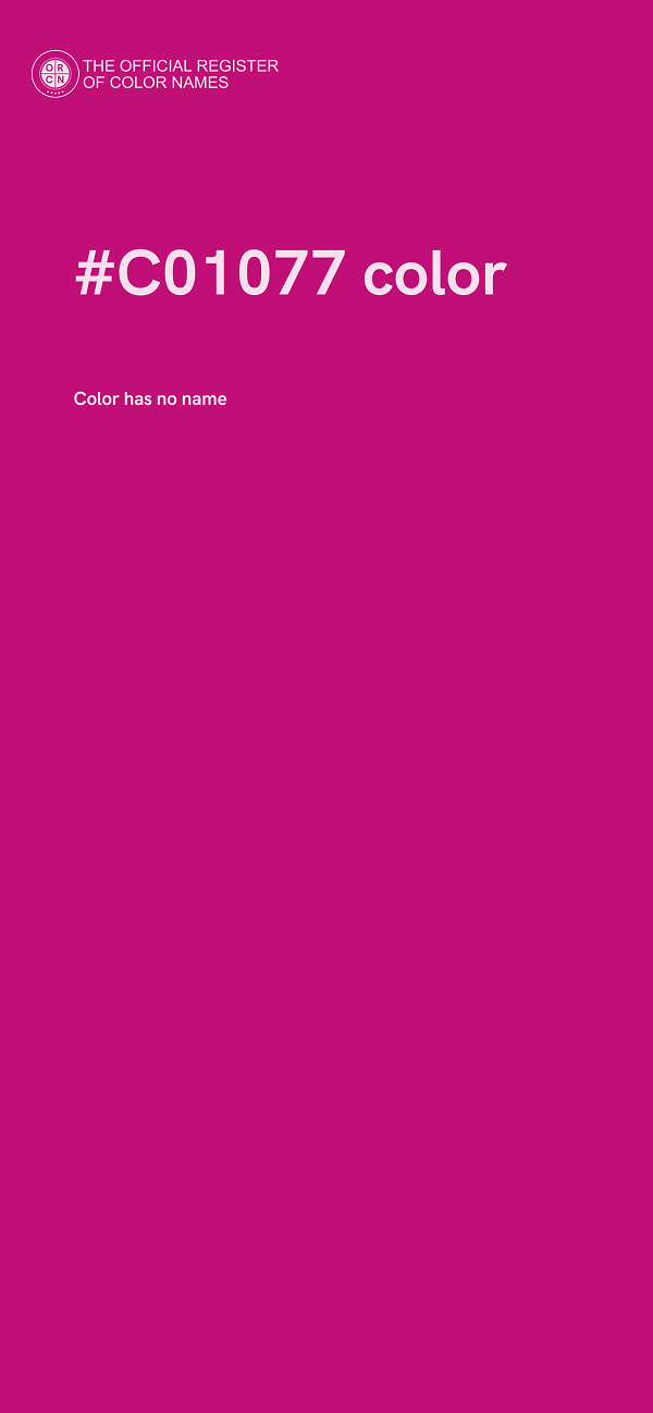#C01077 color image
