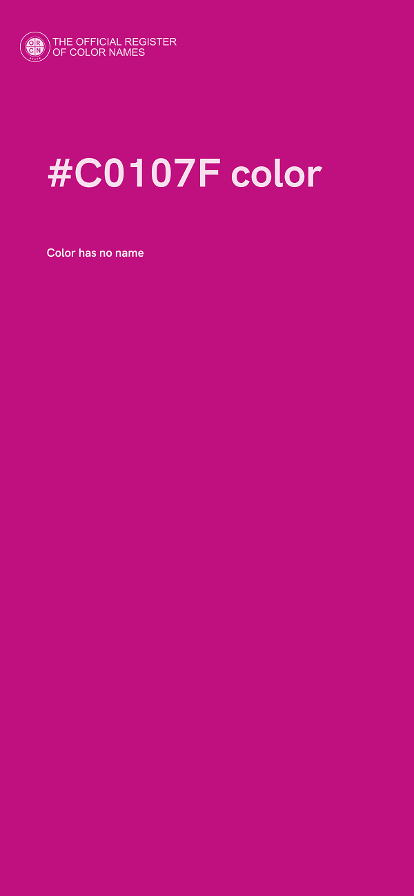#C0107F color image